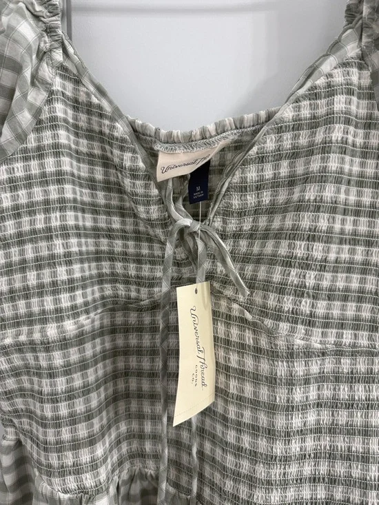 Universal Thread Gingham Puff Sleeve Maxi Dress - Sage Green - Picture 5 of 5